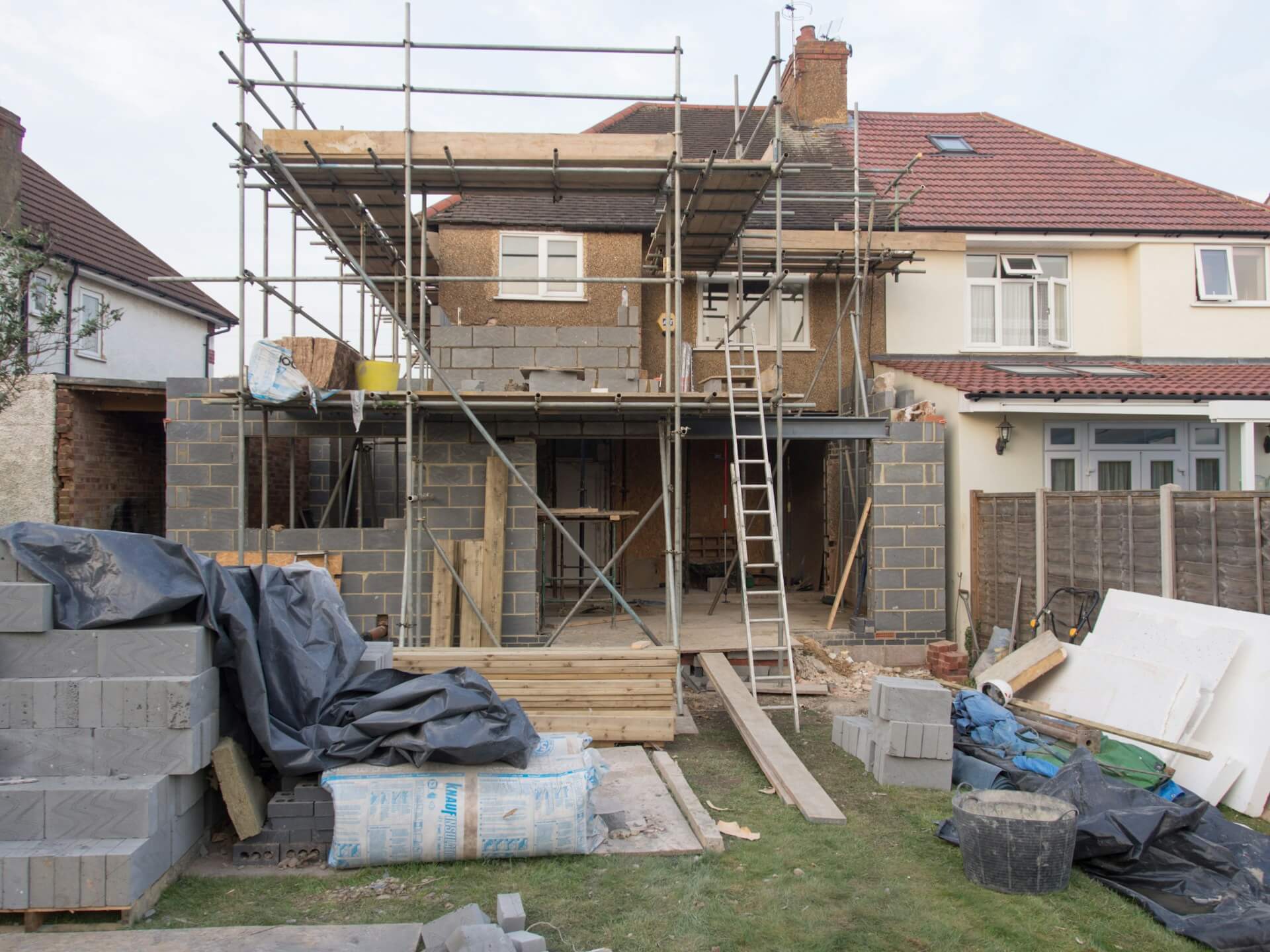 scaffolding for house extensions